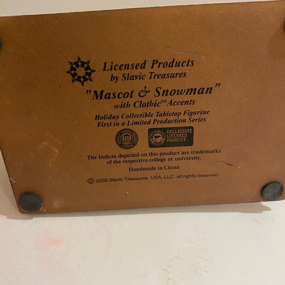 2002 Slavic Treasures “Mascot & Snowman” with Clothic Accents (DI) - Picture 4 of 13